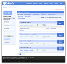 The DPD Website and Product List